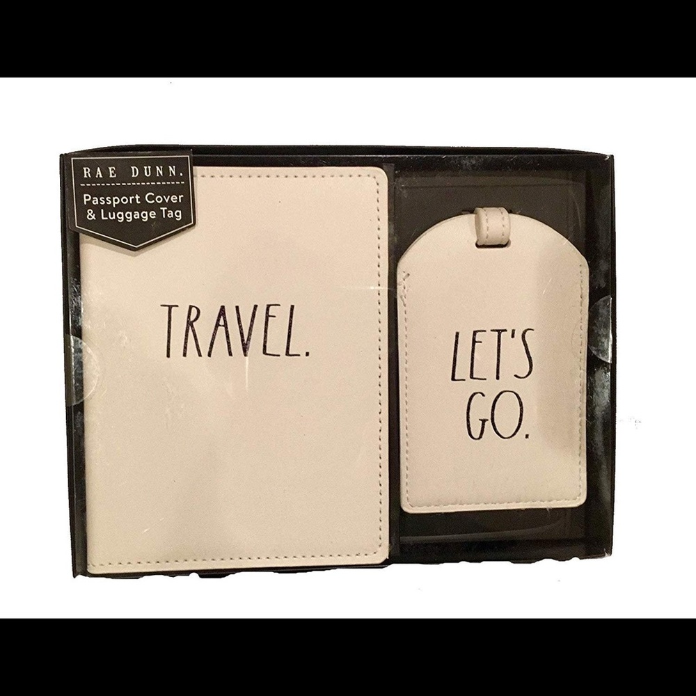 Rae Dunn Passport Cover and Luggage Tag